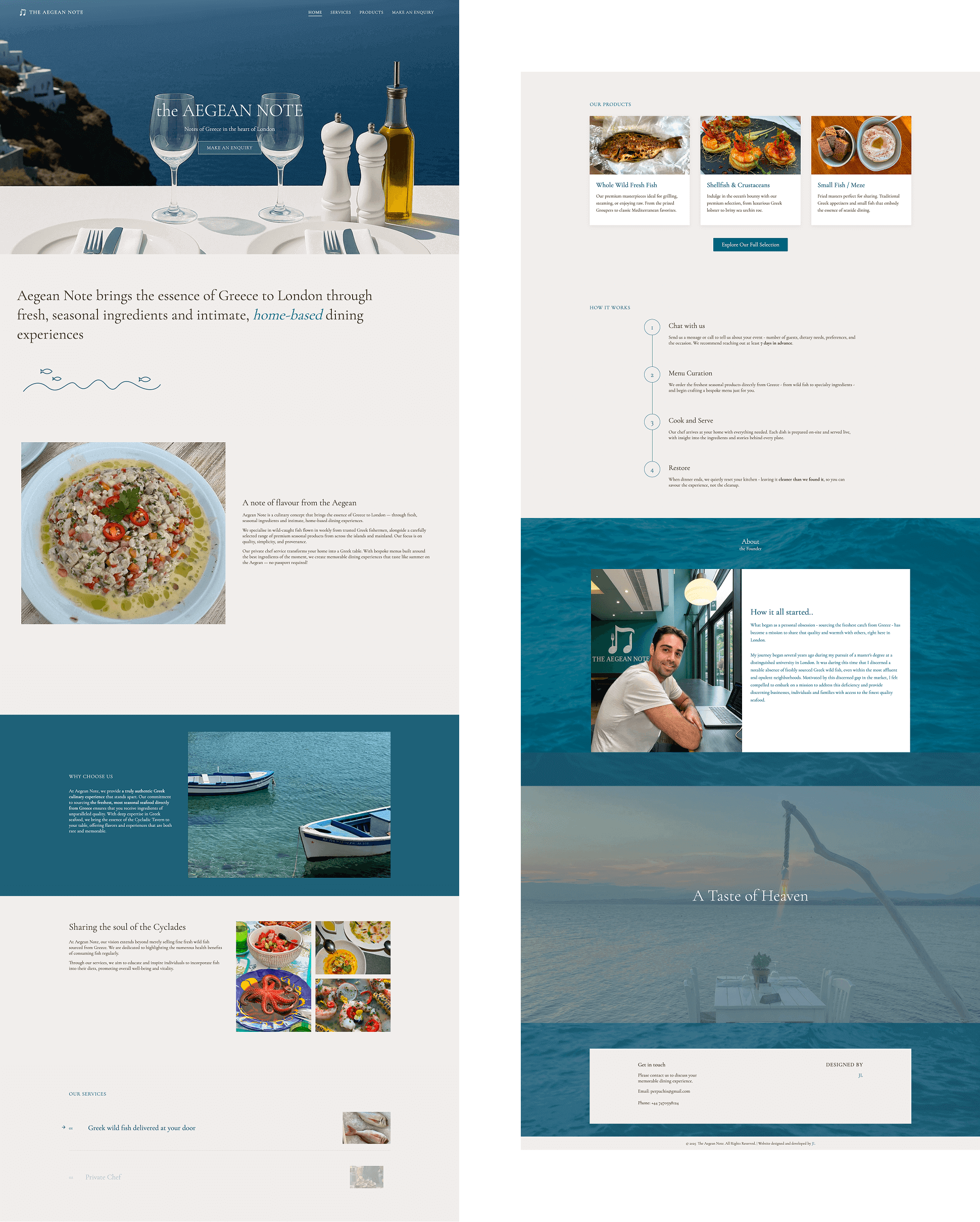 Final homepage design