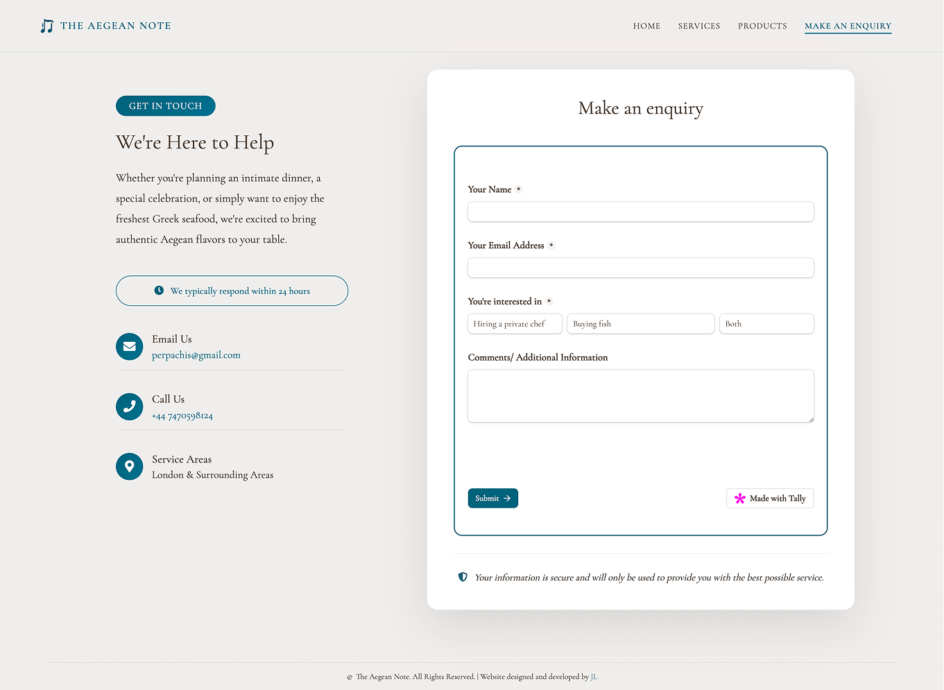 Booking flow design