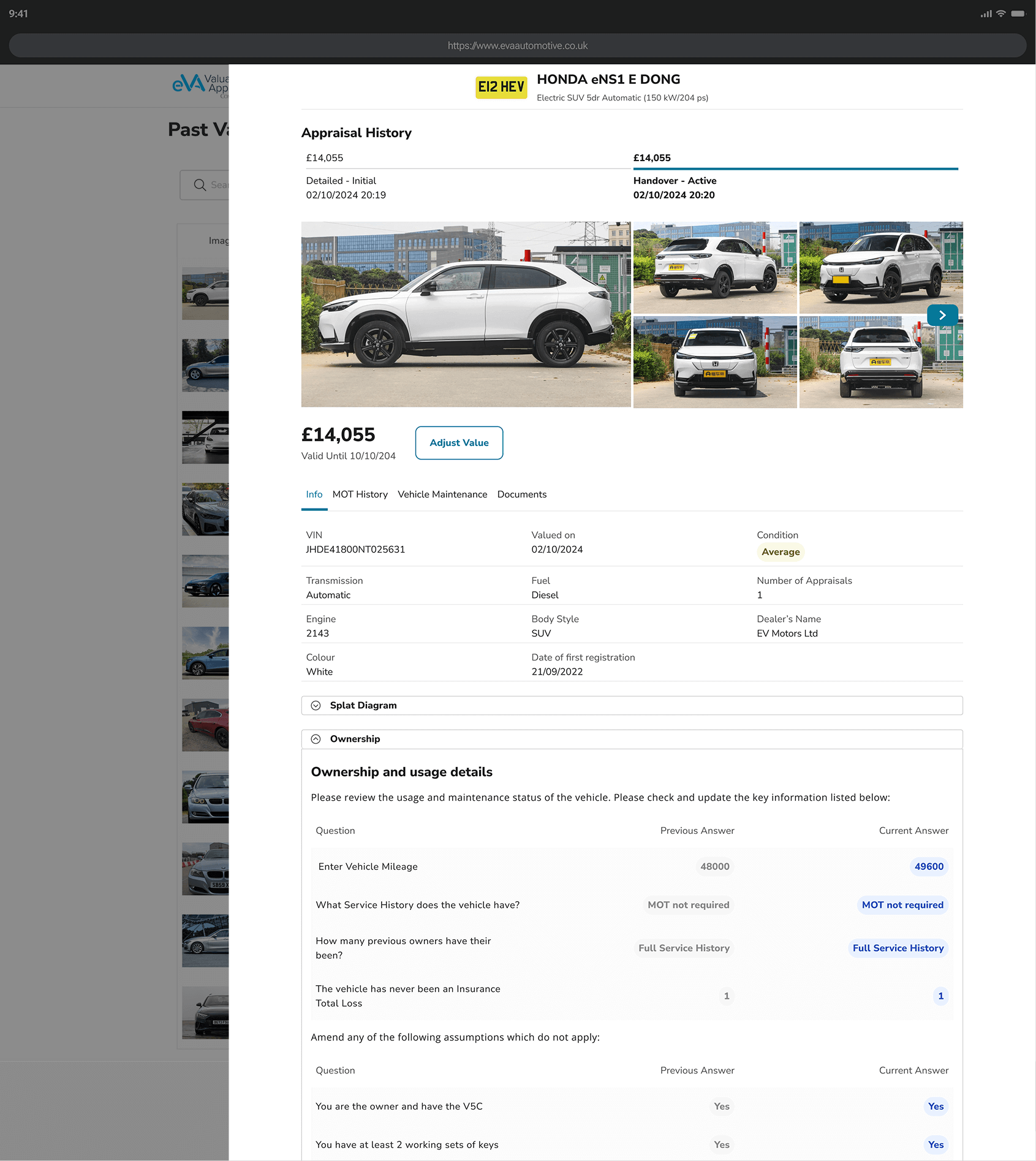 Redesigned Valuation Details
