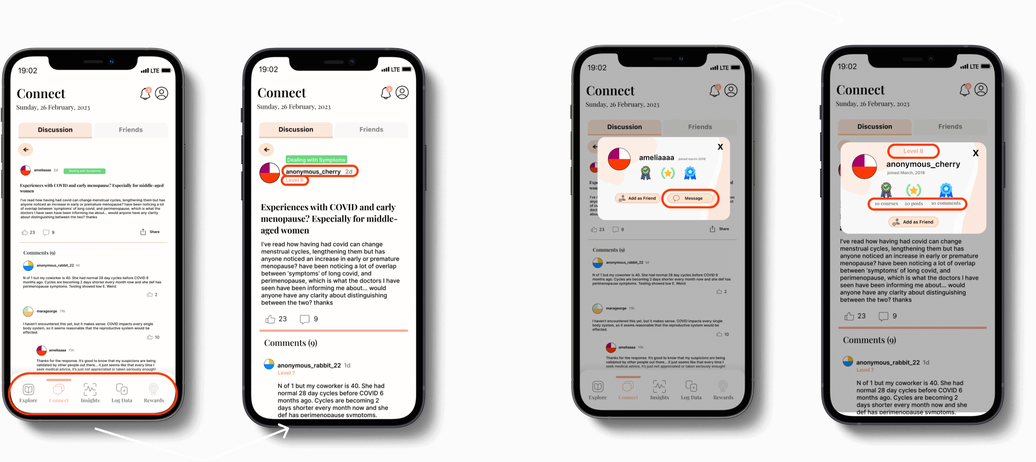 Social Support Screens Redesign