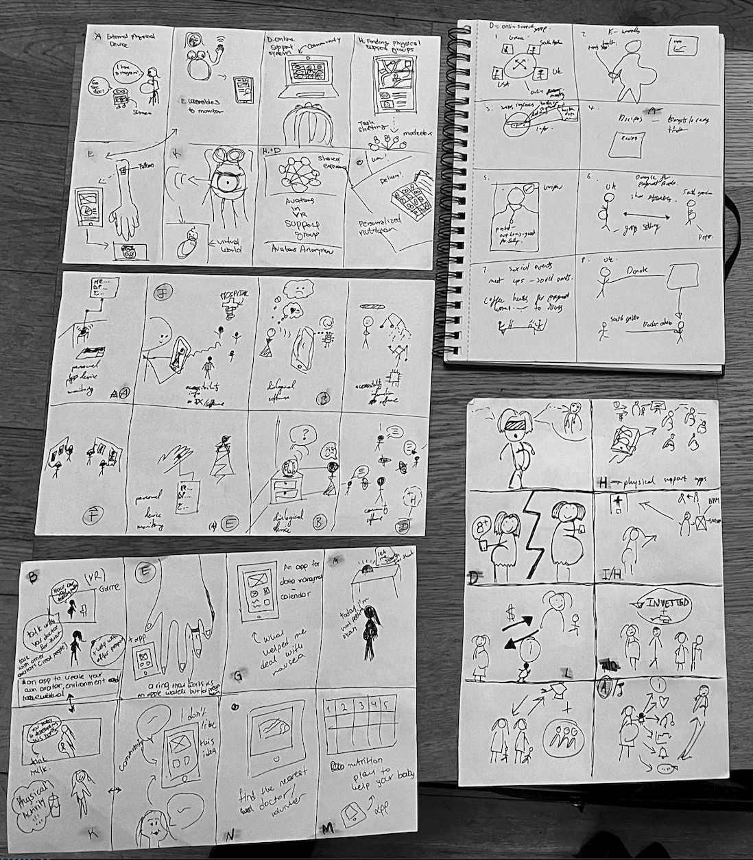 Crazy 8 sketches