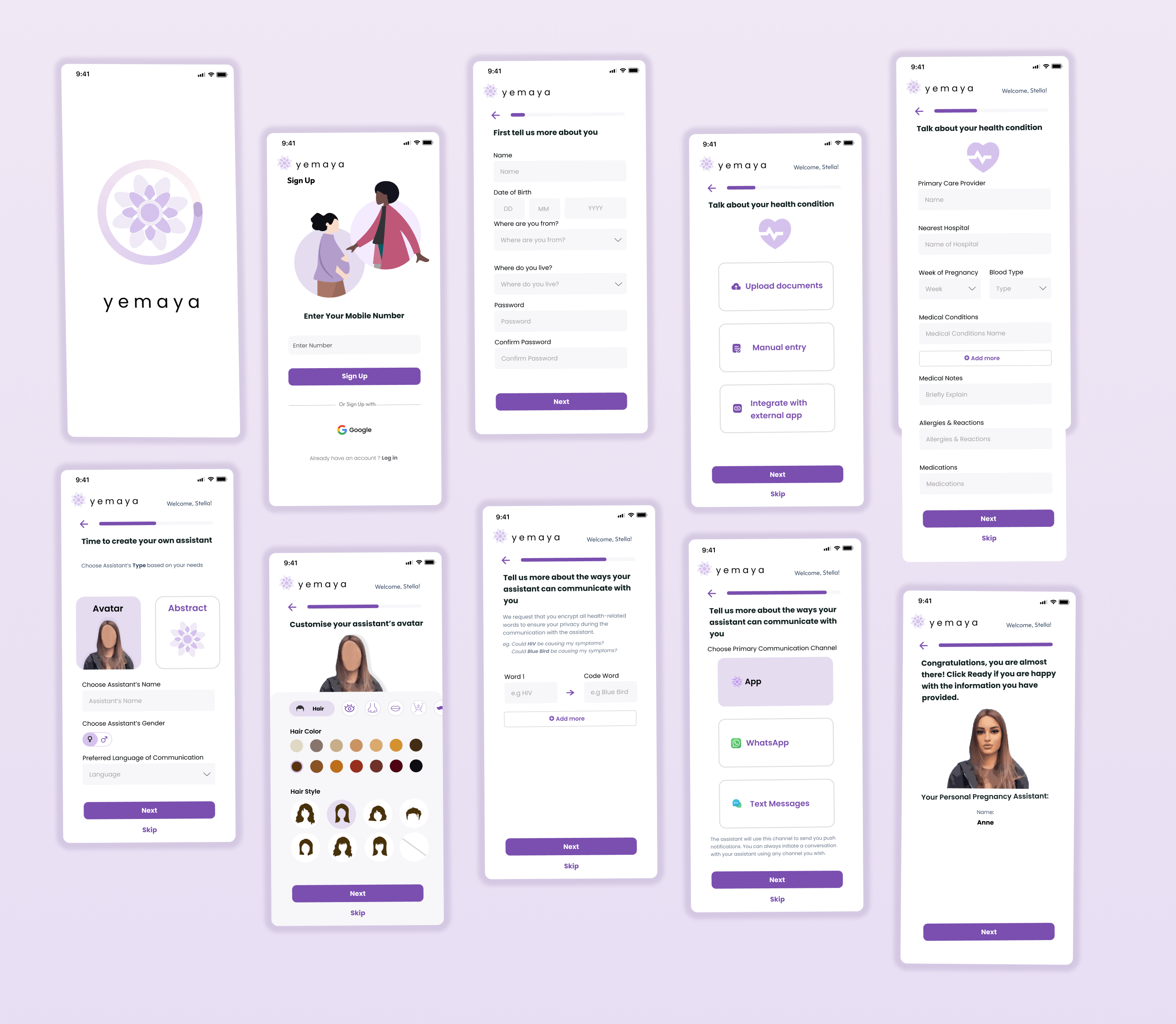 Final Prototype Onboarding Screens